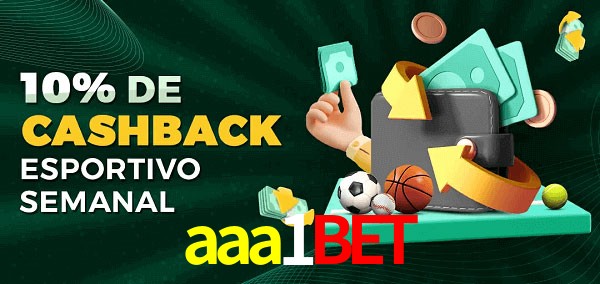 10% de bônus de cashback na aaa1bet