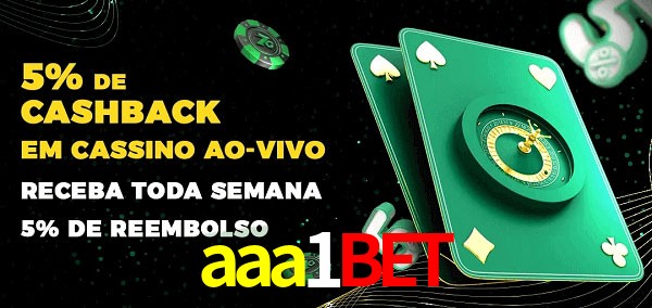 Promoções do cassino ao Vivo aaa1bet